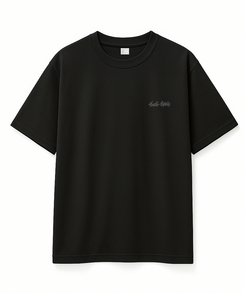 MUSINSA公式 | MONSTER REPUBLIC Leopard Logo Blue T-Shirt