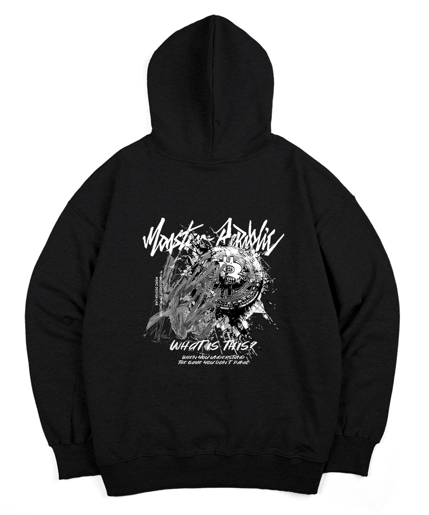 몬스터리퍼블릭(MONSTER REPUBLIC) 비트코인 바이브 애쉬그레이 후드티 블랙 - 사이즈 & 후기 | 무신사