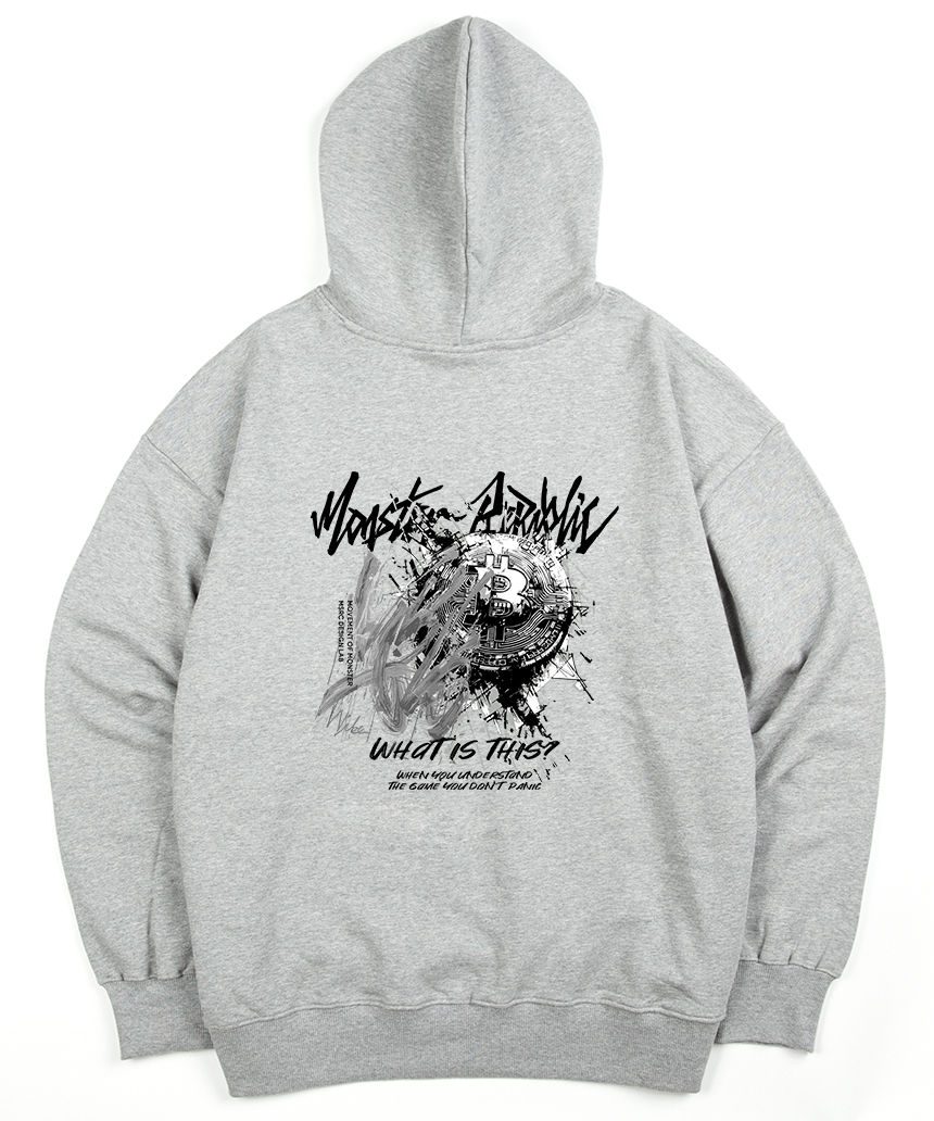 몬스터리퍼블릭(MONSTER REPUBLIC) 비트코인 바이브 애쉬그레이 후드티 그레이 - 사이즈 & 후기 | 무신사